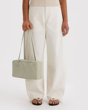Nylon Bowler Bag - Celadon