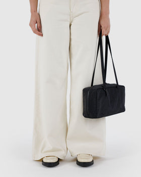 Nylon Bowler Bag - Black
