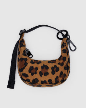 Crescent Bag Charm - Leopard - Soft Moisture
