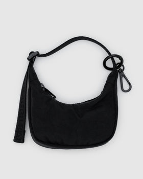 Crescent Bag Charm - Black - Premium Care
