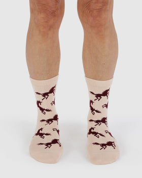 Crew Sock - Horses