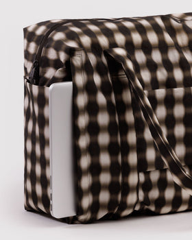 Cloud Carry-on - Blurred Gingham Brown