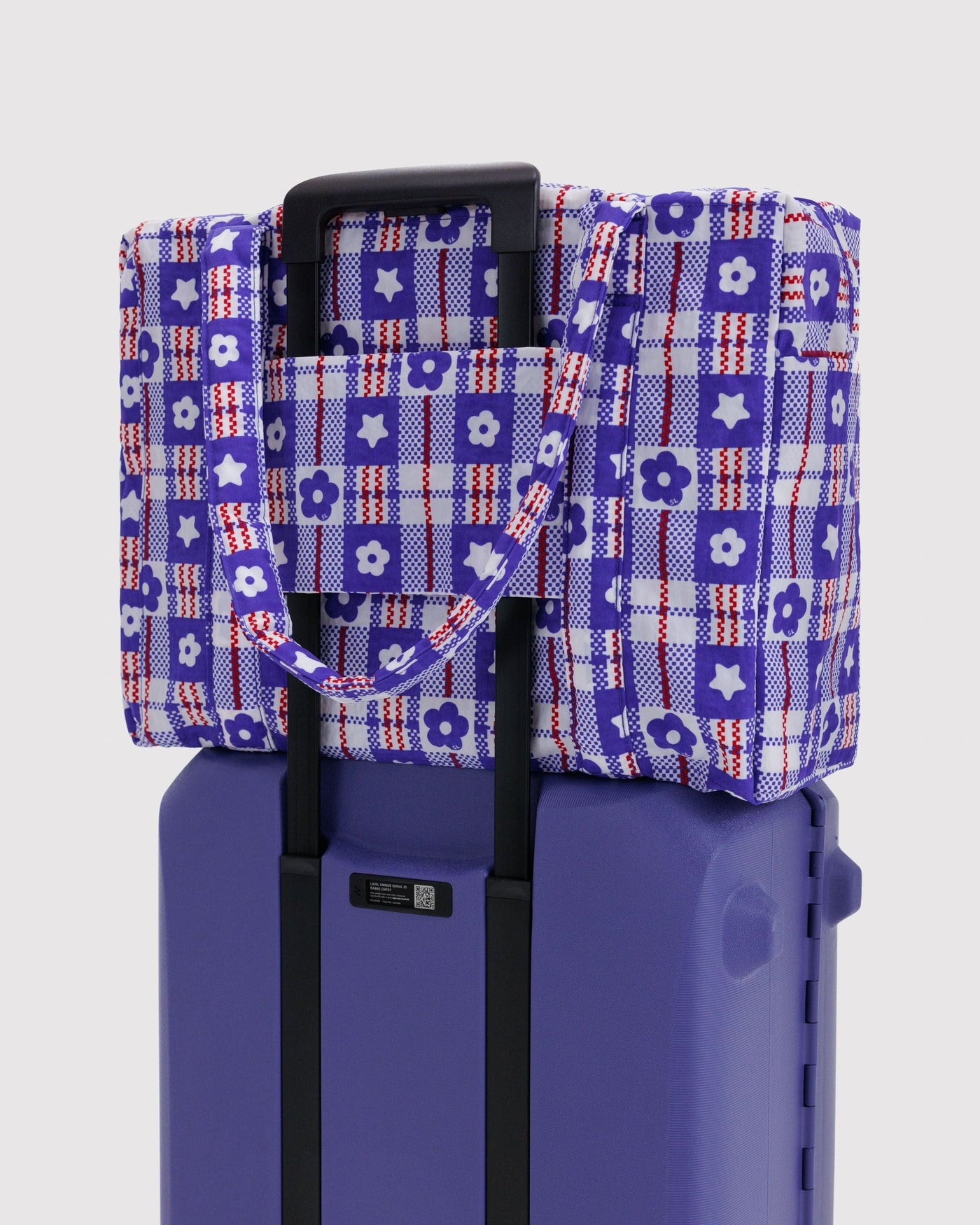 Cloud Carry-on - Market Plaid Blue - Beach Ready