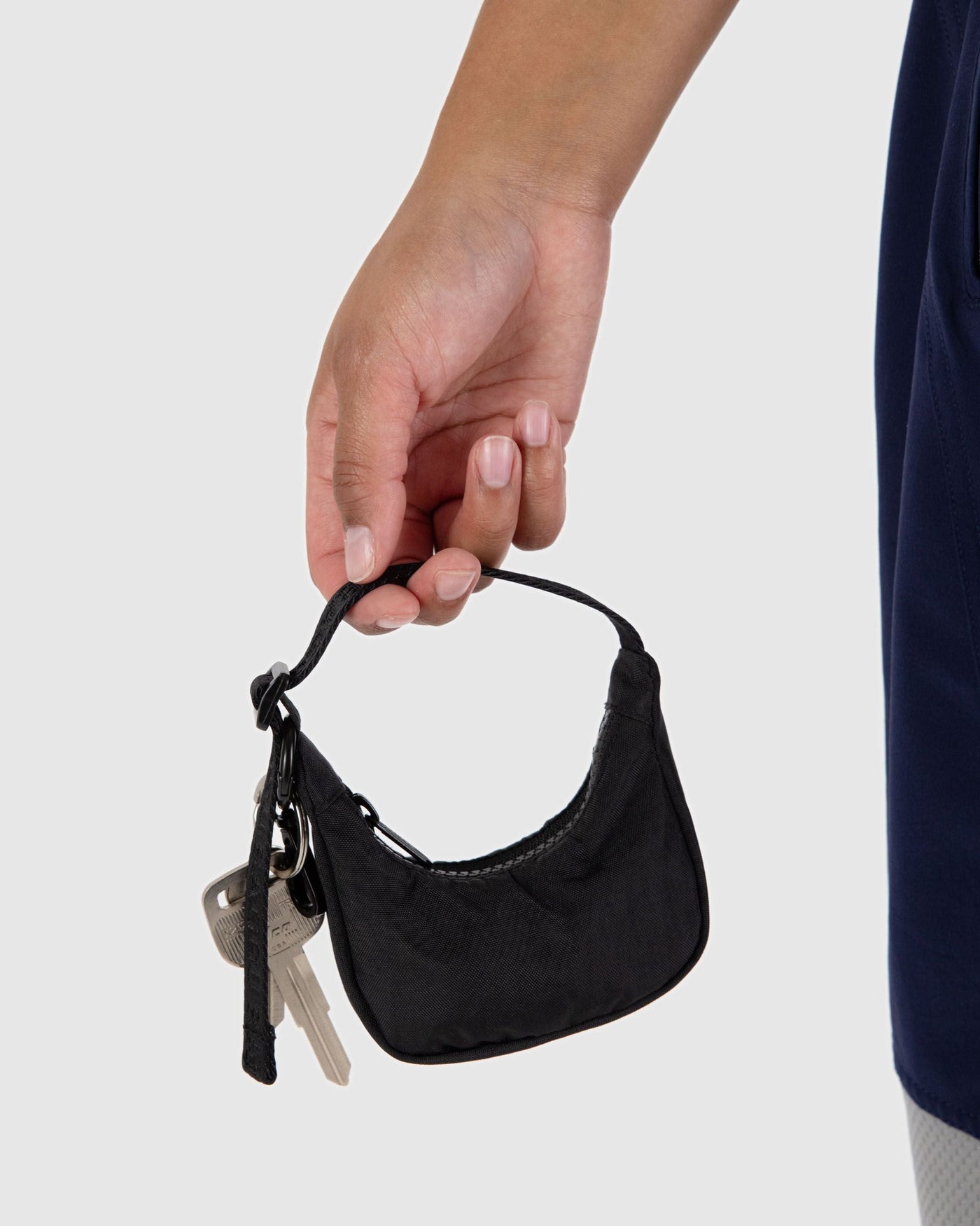 Crescent Bag Charm - Black - Premium Care