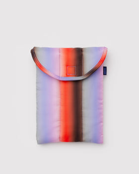 Puffy Tablet Sleeve 8" - Gradient Stripe Poppy & Lilac